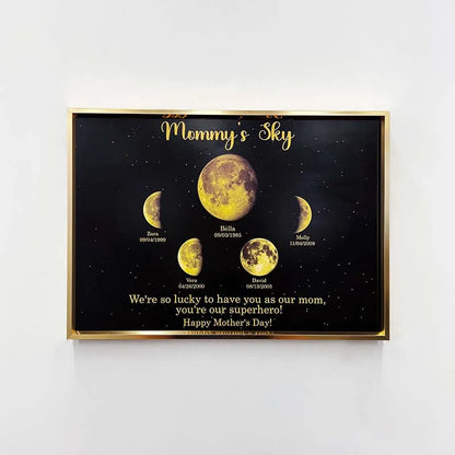 Encircling the moon Phase Frame -Mother's Day Gift