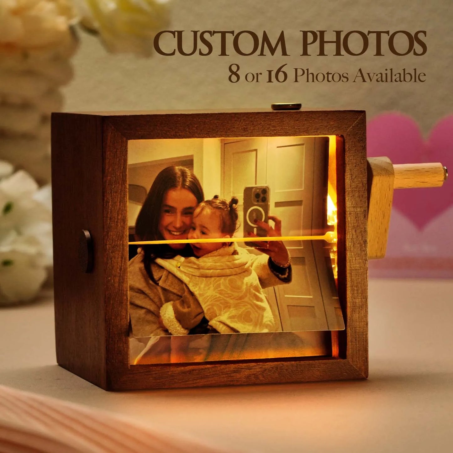 Hand-Crank Flipbook Box - Mother's day Gift