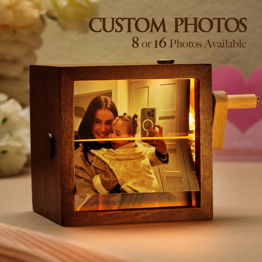 Hand-Crank Flipbook Box - Mother's day Gift