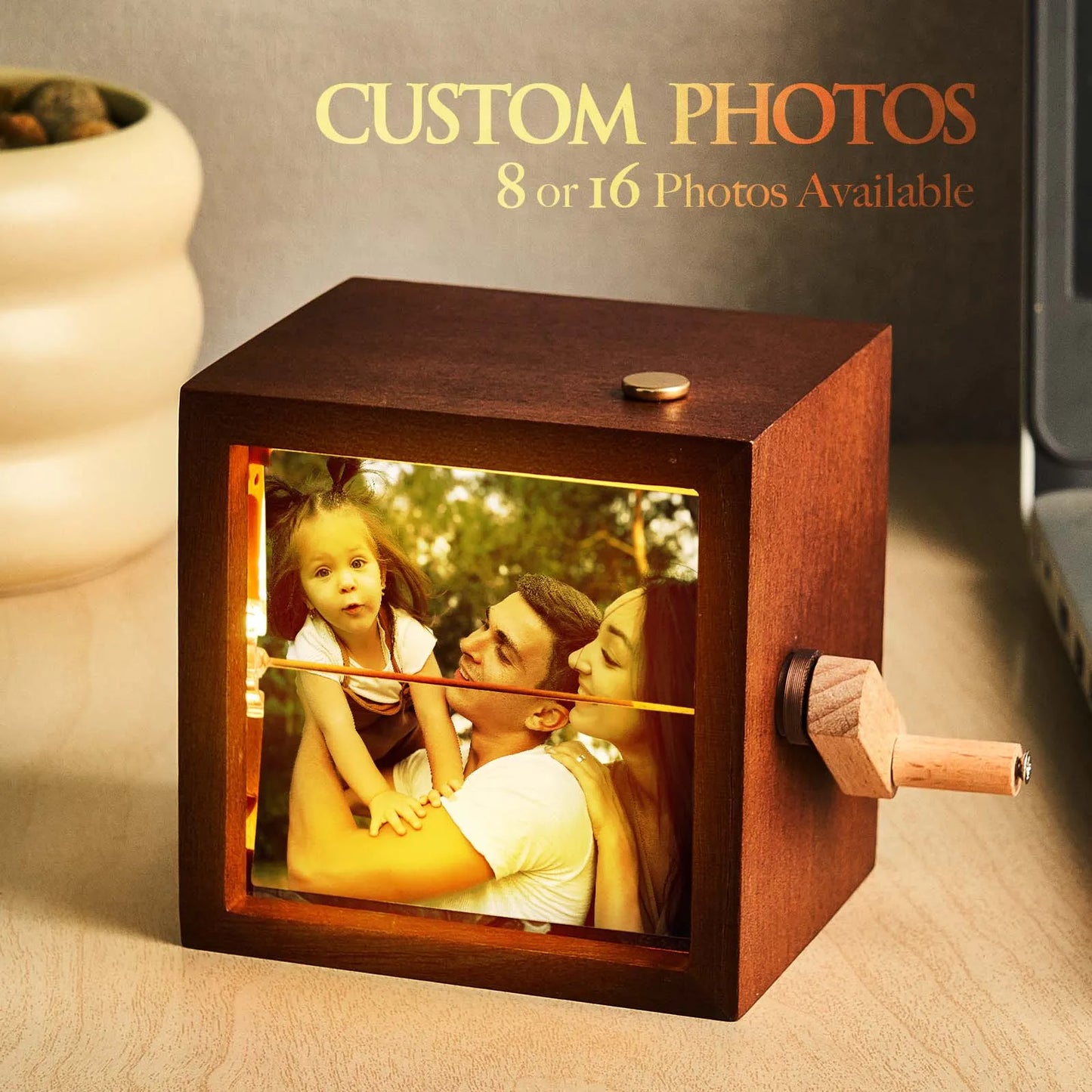 Hand-Crank Flipbook Box - Mother's day Gift